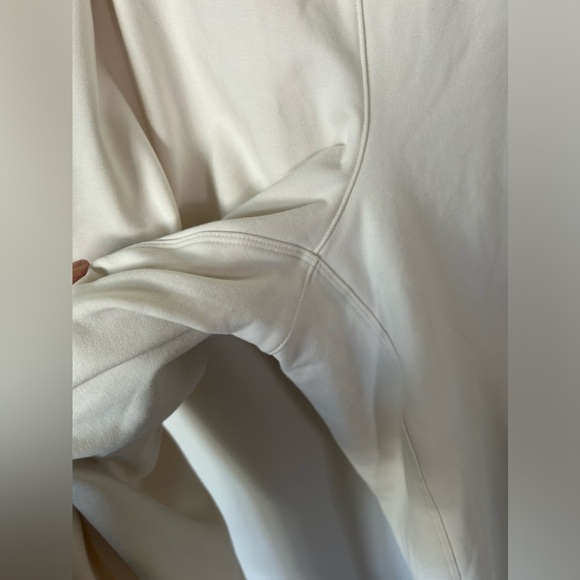 NWOT Athleta Triumph Hybrid Wide Crop Length Pants Drawstring Waist White XL - Picture 6 of 13